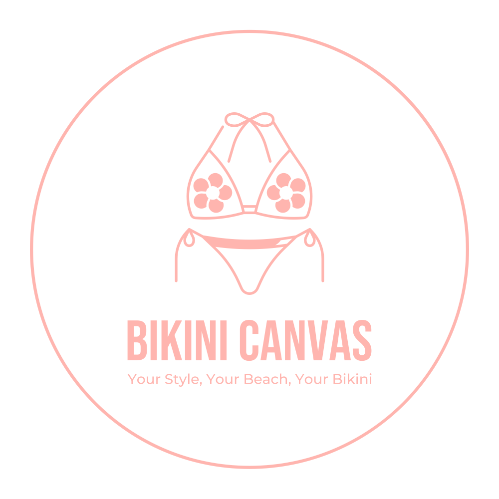 Bikini canvas logo with background Bikini canvas logo with background